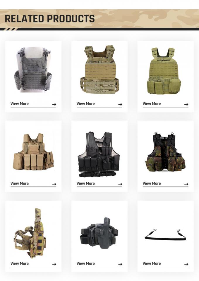 Pouchesのオリーブ色のGreen High Duty Army Military Tactical Combat Vest